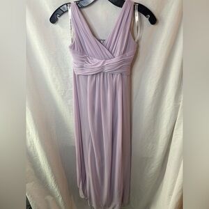 David’s Bridal Elegant Lavender Sleeveless Dress Size 8